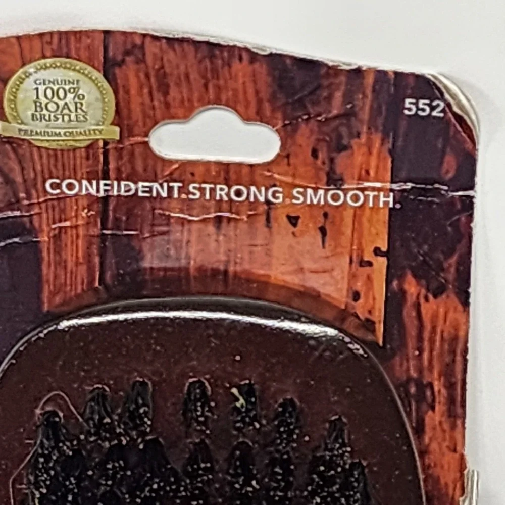WAV ENFORCER #552 Boar Wave Brush Firm Bristle Long Handle Grooming Hair 100%